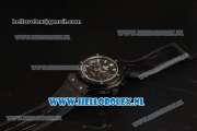 Hublot Classic Fusion Chronograph 9015 Auto PVD Case with Black Dial and Black Leather Strap