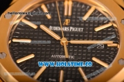 Audemars Piguet Royal Oak 39MM Miyota 9015 Automatic Yellow Gold Case with Black Dial and Stick Markers (BP)