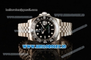 Rolex GTM-Master II 2836 Automatic Steel Case with Black Dial Dots Markers and Steel Bracelet