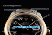 Rolex Day-Date II Asia Automatic Two Tone Case/Bracelet with Black Dial and Luminous Hands