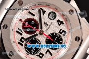 Audemars Piguet Royal Oak Offshore Panda Chrono Swiss Valjoux 7750-SHG Automatic Steel Case with White Dial and Black Numeral Markers - 1:1 Original (J12)