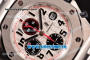 Audemars Piguet Royal Oak Offshore Panda Chrono Swiss Valjoux 7750-SHG Automatic Steel Case with White Dial and Black Numeral Markers - 1:1 Original (J12)