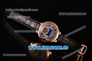 Cartier Ballon Bleu De Tourbillon Asia Automatic Rose Gold Case with Blue Dial and Roman Numeral Markers