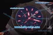 Hublot Big Bang Swiss Valjoux 7750 Automatic Movement PVD Case with Black Dial and Red Markers