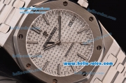 Audemars Piguet Royal Oak Swiss ETA 2824 Automatic Steel Case with Stainless Steel Strap and Silver Stick Markers