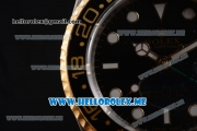 Rolex GMT-Master II Asia 2813 Automatic Steel Case with Black Dial and Brown Nylon Strap Dot Markers