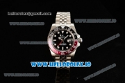 Rolex GTM-Master II 2836 Automatic Steel Case with Black Dial Dots Markers and Steel Bracelet