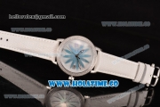 Blancpain Women Ultraplate Miyota 9015 Automatic Steel Case with Diamonds Bezel and White MOP Dial (G5)