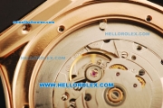 Hublot Classic Fusion Swiss ETA 2824 Automatic Movement Rose Gold Case with Black Strap