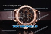 U-Boat Chimera Skeleton Chronograph Miyota OS10 Quartz Rose Gold Case with Skeleton Dial Rose Gold Bezel and Brown Leather Strap U-Boat Chimera Skeleton Chronograph Miyota OS10 Quartz Rose Gold Case with Skeleton Dial Rose Gold Bezel and Brown Leather Strap
