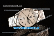 Tag Heuer Carrera Calibre 5 Swiss ETA 2824 Automatic Steel Case White Dial With Stick Markers Steel Bracelet