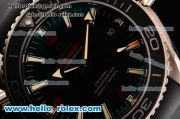 Omega Seamaster Planet Ocean Swiss ETA 2824 Clone 8500 Automatic Steel Case with Black Dial Black Rubber Strap