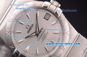 Omega Constellation Asia 2813 Automatic Full Steel Case with Silver Dial