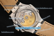 Patek Philippe Nautilus Swiss ETA 2824 Automatic Steel Case with Stick Markers and White Dial - 1:1 Original (ZF)