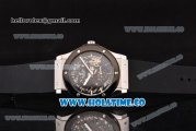 Hublot Classic Fusion Asia 6497 Manual Winding Steel Case with Skeleton Dial Black Bezel and Stick Markers