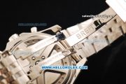 Breitling Bentley Swiss Valjoux 7750 Chronograph Movement Full Steel with Beige Dial and Stick Markers - Honeycomb Bezel