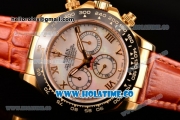 Rolex Daytona Chrono Swiss Valjoux 7750 Automatic Yellow Gold Case with Ceramic Bezel Stick Markers and White MOP Dial (BP)