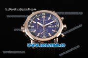 IWC Aquatimer Chronograph Edition “Expedition Jacques-Yves Cousteau” Chrono Miyota Quartz Steel Case with Blue Dial and and Stick Markers