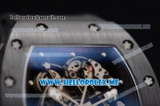 Richard Mille RM 055 Miyota 9015 Automatic PVD Case with Skeleton Dial and Dot Markers Black Rubber Strap