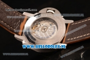 Panerai PAM00403 Luminor 1950 10 Days GMT Asia Automatic Steel Case with Black Dial and Brown Leather Strap