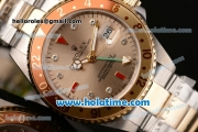 Rolex GMT-Master Vintage Swiss ETA 2836 Automatic Two Tone Case with Gold Dial and Diamond Markers