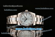 Rolex Day Date Swiss ETA 2836 Automatic Full Steel with Blue Dial and Diamond Markers