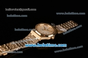 Audemars Piguet Royal Oak Swiss ETA 2824 Automatic Full Yellow Gold with Gold Sitck Markers and White Dial - 1:1 Original