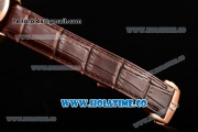 Omega Aqua Terra 150 M Co-Axial Clone Omega 8501 Automatic Rose Gold Case with Brown Dial and Stick Markers (EF)