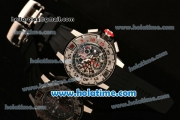 Richard Mille RM032 Chrono Swiss Valjoux 7750 Automatic Steel Case with Skeleton Dial and White Markers