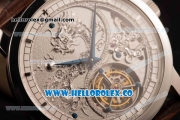 Vacheron Constantin Traditionelle Minute Repeater Tourbillon Swiss Tourbillon Manual Winding Steel Case with Gray Dial