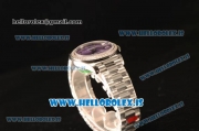 Rolex Datejust 31 Steel 2836 Auto With Steel Bracelet Purple Dial Roman Diamond Bezel