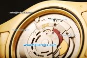Rolex Day Date II Rolex 3156 Automatic Movement Full Gold with Golden Dial and Roman Numeral Markers