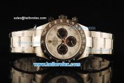 Rolex Daytona Chronograph Swiss Valjoux 7750 Automatic Movement Steel Case with Arabic Numerals and Black Bezel