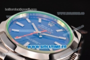 Rolex Milgauss Swiss ETA 2836 Automatic Steel Case with Blue Dial and White Stick Markers - 1:1 Original (JF)