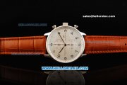 IWC Schaffhausen Portuguese Working Chronograph Quartz with White Dial IWC Schaffhausen Portuguese Working Chronograph Quartz with White Dial