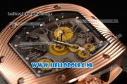 Richard Mille RM 018 Tourbillon Hommage a Boucheron Rose Gold Case with Skeleton Dial and 9015 Auto Black Rubber Strap
