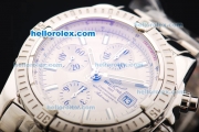 Breitling Chronomat Evolution Chronograph Swiss Valjoux 7750 Automatic Movement Cream Dial with Stick Markers