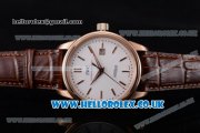 IWC Ingenieur Miyota 8205 Automatic Rose Gold Case with White Dial Stick Markers and Brown Leather Strap (YF)