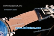 Ulysse Nardin Freak Automatic Steel/Diamond Case with Blue Dial and Black Leather Strap (EF)