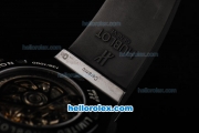 Hublot Big Bang Swiss Valjoux 7750 Automatic Movement Full Ceramic Case with Black Dial and Green Stick Markers