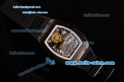 Richard Mille RM036 ST28-UP Automatic PVD Case with Black Rubber Strap White Markers and Skeleton Dial - 7750 Coating