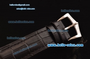 Patek Philippe Grand Complication Tourbillon ST8001 Manual Winding Steel Case Steel Bezel with Black Leather Strap Black Dial