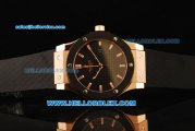 Hublot Classic Fusion Swiss ETA 2824 Automatic Movement Black Dial with Black Bezel and Black Rubber Strap