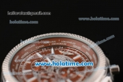 Breitling Bentley B05 Unitime Chrono Miyota OS20 Quartz Steel Case/Strap with Brown Dial and Silver Stick Markers