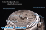 Rolex Sky-Dweller Asia 2813 Automatic Steel Case/Strap with Grey Dial and Roman Markers