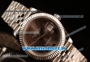 Rolex Datejust 37mm Swiss ETA 2836 Automatic Steel Case with Jubilee Steel Bezel Pink Dial Roman Steel Bracelet