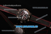 Breitling Avenger Skyland Chrono Swiss Quartz PVD Case with Red/Black Nylon Strap and Black Dial