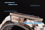 Ulysse Nardin Maxi Marine Diver Japanese Miyota OS20 Quartz Stainless Steel Case Stick Markers with Stainless Steel Strap and Brown Dial