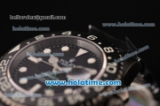 Rolex Pro-Hunter GMT-Master Rolex 3186 Automatic PVD Case/Strap with Black Dial and White Markers