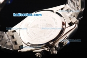 Breitling Chronomat Evolution Lady Quartz Movement Full Steel with Black Dial and Stick Markers